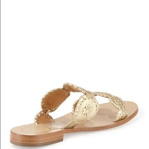 Jack Rogers “Lauren” Gold Sandal - Size 7